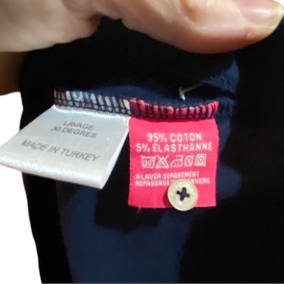 Vicompte A Navy Blue / Light Blue Polo Size 3 (Small USA) - Picture 7 of 8